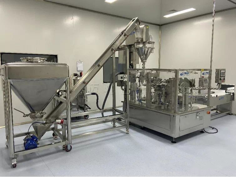 蛋白质包装机客户现场